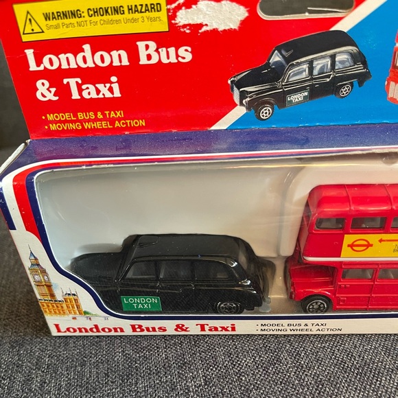 Diecast Genuine London Bus and London Taxi Set Mini Souvenir - Picture 8 of 8